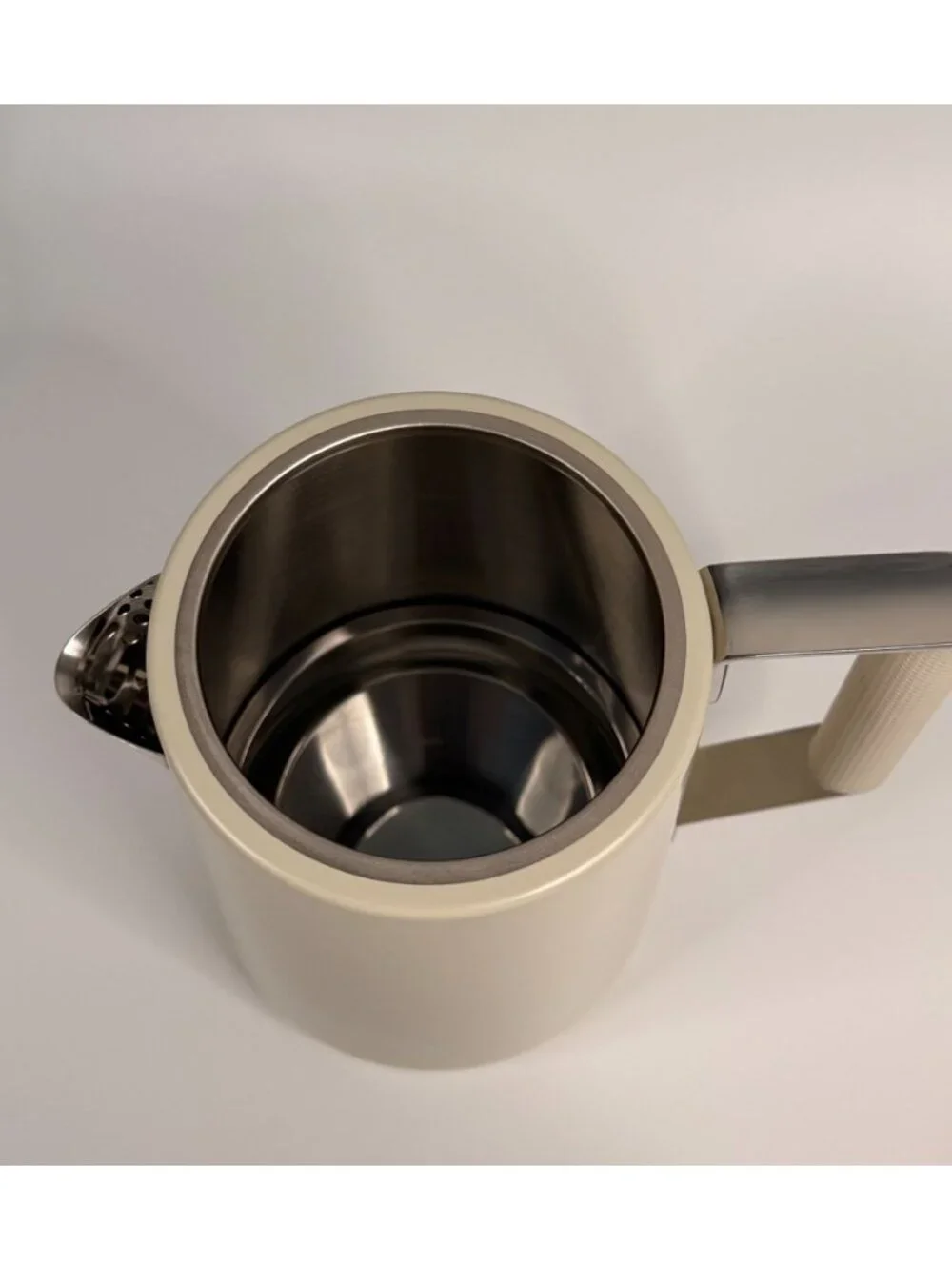 SAKI Turkish Tea Maker Pro - Pearl White 1.75L Electric Kettle Digital Display